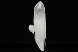 Large, Natural Quartz Point With Metal Stand - Brazil #206907-6